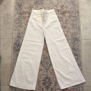 Women's Wide-Leg White Jeans